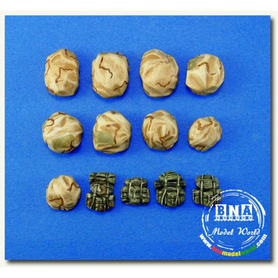 1/72 Modern US Army Back Pack Set (2 each)