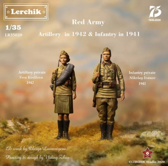 1/35 Red Army Artillery in 1942 & Infantry in 1941 (Kolya & Vera)