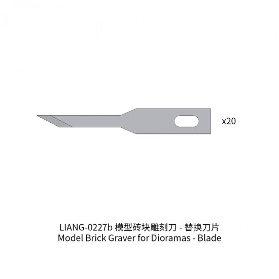Replacement Blades for Model Brick Graver (20pcs)