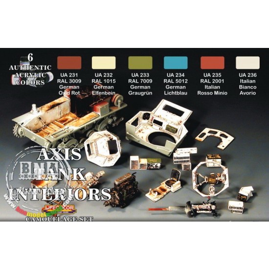 Acrylic Paint Set - Axis Tank Interior Set (6 x 22ml)