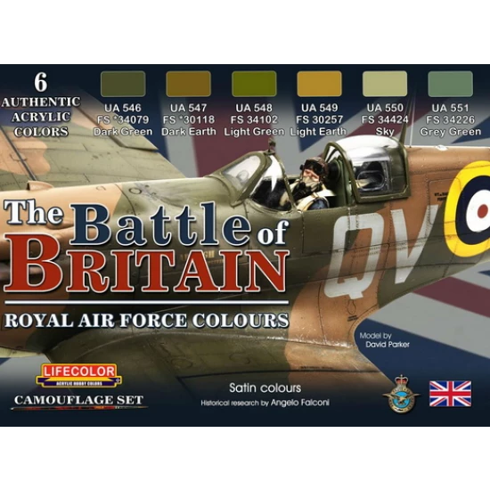 Acrylic Paint Set - The Battle of Britain:  Royal Air Force (22ml x 6)
