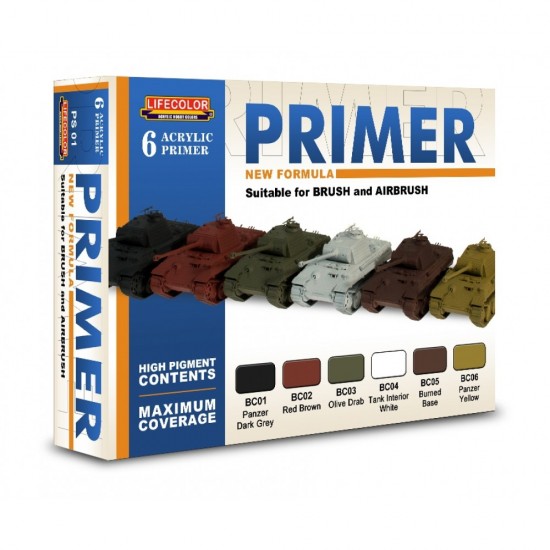 Acrylic Paint Set - Primer (6x 22ml)