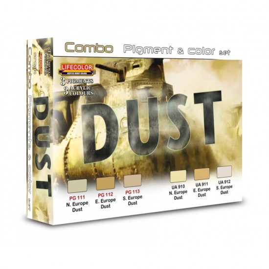 Dust Set (3 Pigments & 3 Acrylic Colours)