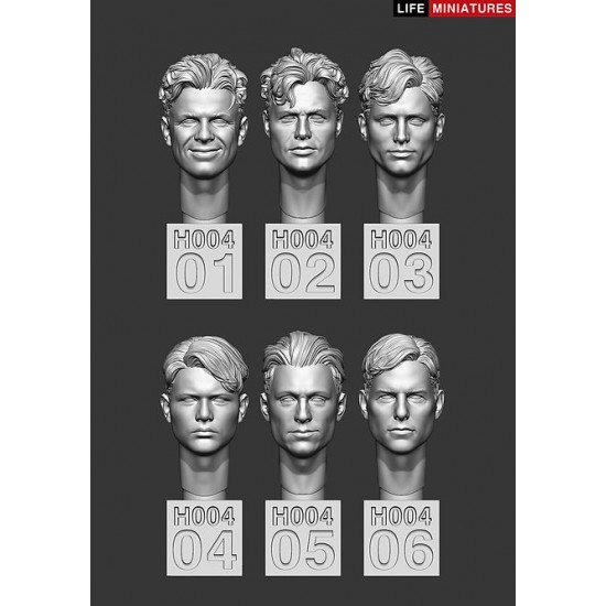1/35 Bare Heads Set No.1 (6pcs)