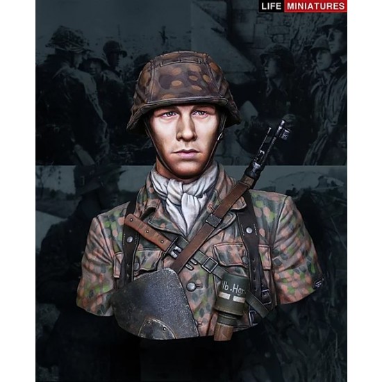 1/10 12th SS Panzer Division "Hitlerjugend" Normandy 1944 Resin Bust