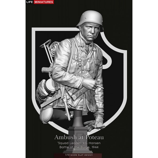 1/10 Bust - Ambush at Poteau 'Squad Leader' KG Hansen, Battle of the Bulge