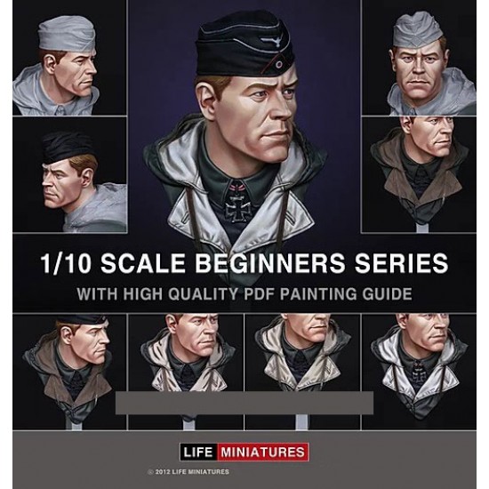 1/10 Beginners Series - WWII German Panzer Commander Resin Bust