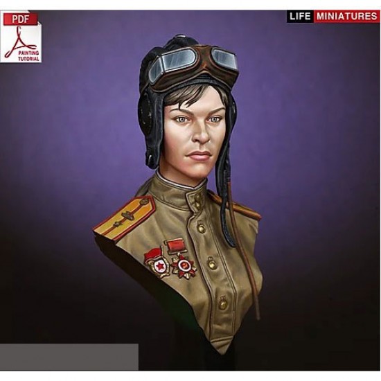 1/10 Beginners Series - WWII Soviet Female Tanker Resin Bust