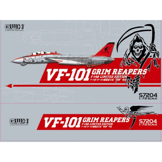 1/72 US Navy F-14B VF-101 