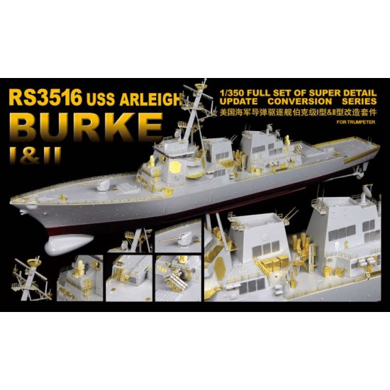 1/350 USS Arleigh Burke I & II Super Detail-up Set for Trumpeter kit