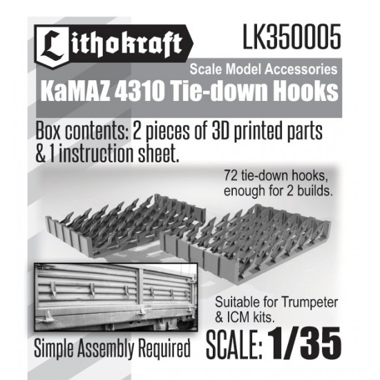 1/35 KaMAZ 4310 Tie Down Hooks for Trumpeter/ICM kits