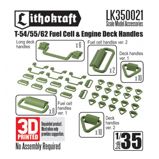 1/35 T-54/55/62 Fuel Cell & Engine Deck Handles