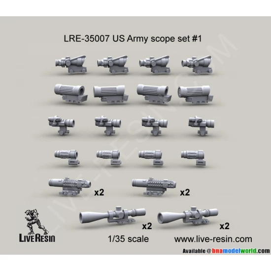 1/35 US Army Scope Set #1