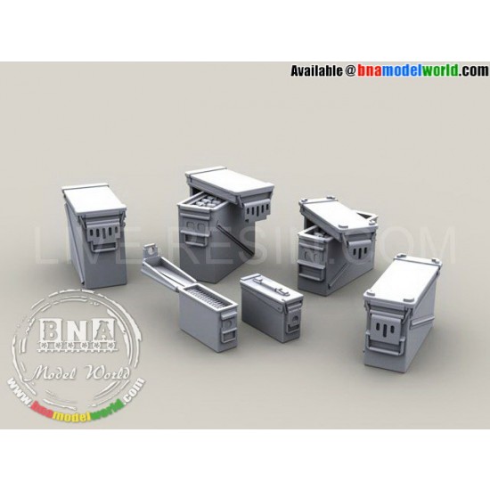 1/35 M240B Spare Barrels, Ammo Boxes, Ammo Belts