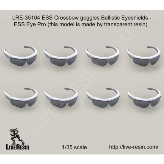 1/35 ESS Crossbow goggles Ballistic Eyeshields - ESS Eye Pro (transparent resin)
