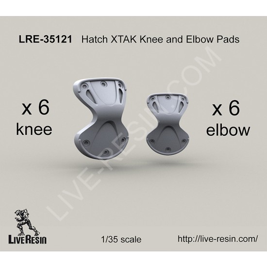 1/35 Hatch XTAK Knee & Elbow Pads Set (6 x Knee Hatches+6 x Elbow Pads) 
