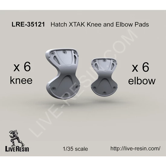 1/35 Hatch XTAK Knee & Elbow Pads Set (6 x Knee Hatches+6 x Elbow Pads) 