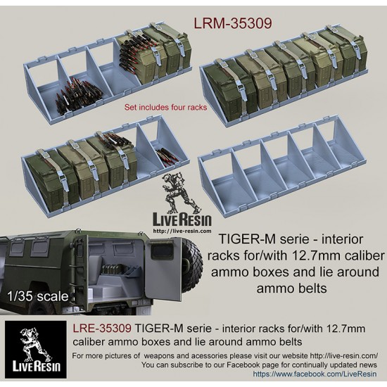 Calibre Rack Review 1/35 Interior Racks for/with 12.7mm Calibre Ammo Boxes and Lie Around ...