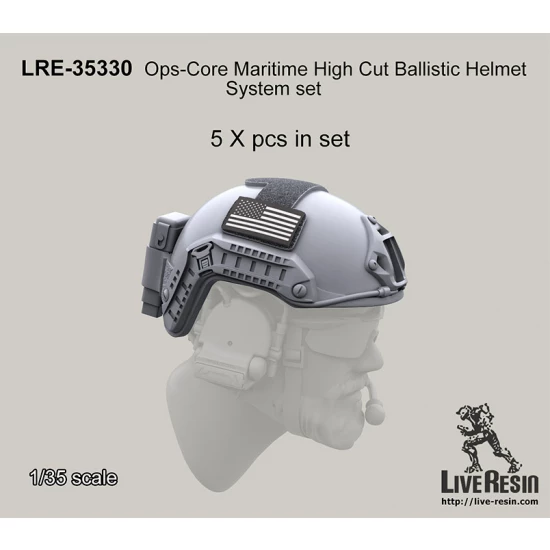 1/35 Ops-Core Maritime High Cut Ballistic Helmet System set (5pcs)