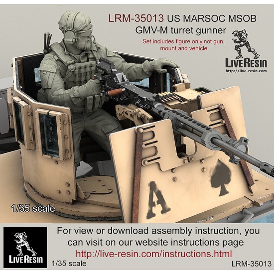 1/35 US MARSOC Marine Special Operations Batalion/Navy Seals GMV-M Turret Gunner #2