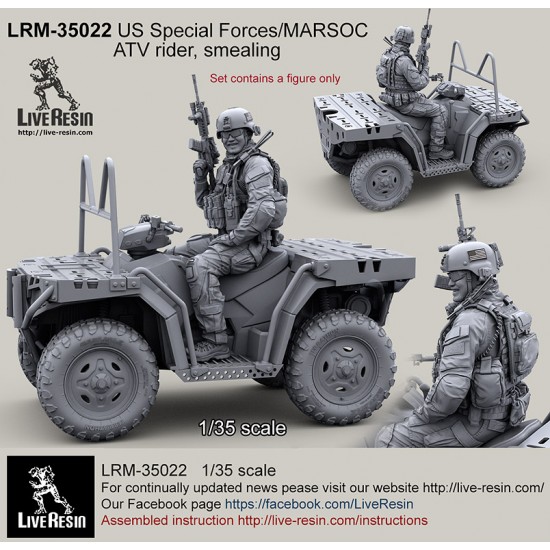 1/35 US Special Forces 2013 ATV Rider - Smiling