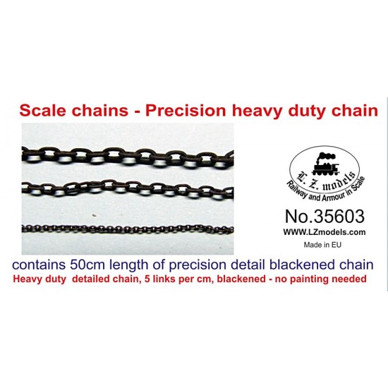 Scale chains - Heavy Duty Blackened Chain (50cm)