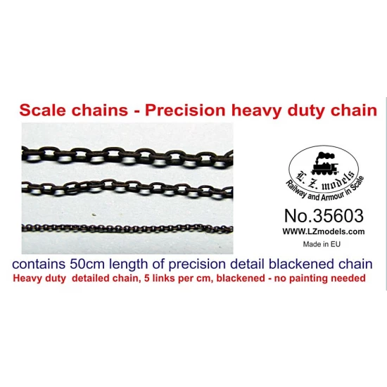 Scale chains - Heavy Duty Blackened Chain (50cm)