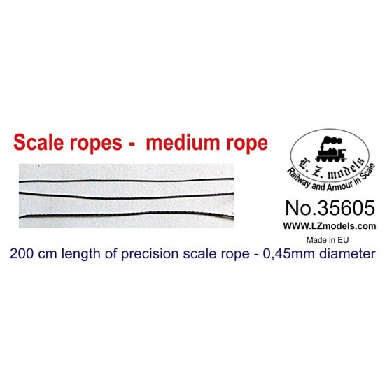 Scale Ropes - Medium Rope (Length: 200cm, Diameter: 0.45mm) LZ Models 35605
