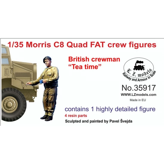 1/35 British Morris C8 Quad FAT Crewman - Tea Time (1 figure)