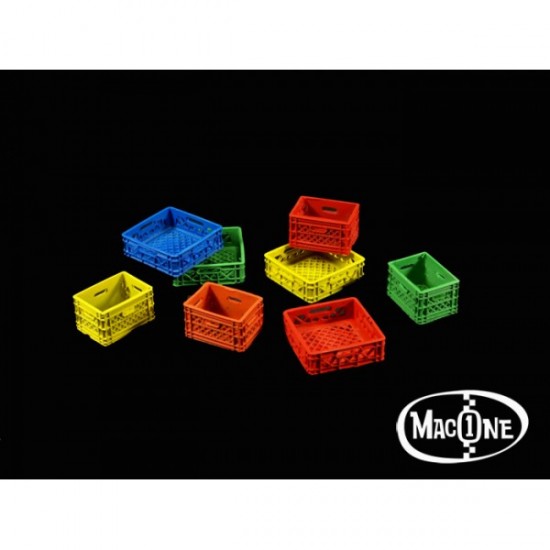 1/35 Plastic Crates (4pcs: 15x10x9mm, 4pcs: 18x18x6mm)