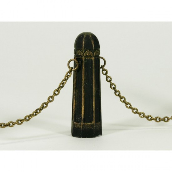 1/35 Bollard Type C (4 resin bollards, 20cm Chain & 10 rings)