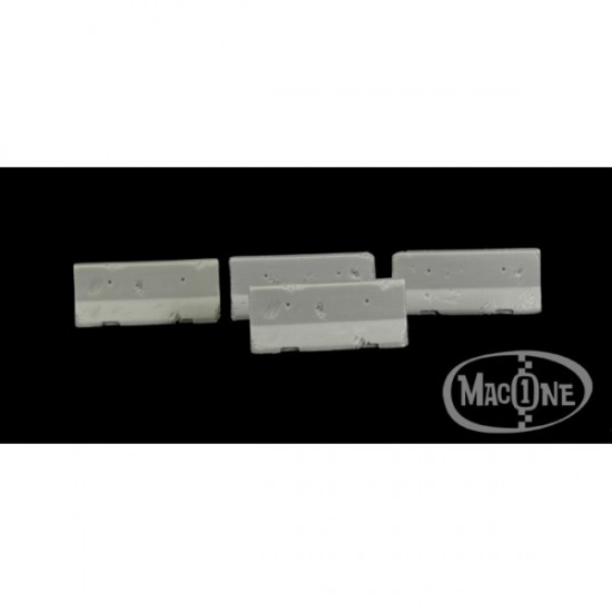 1/48 Jersey Short Barriers (4pcs, each size: 40x17x13mm)