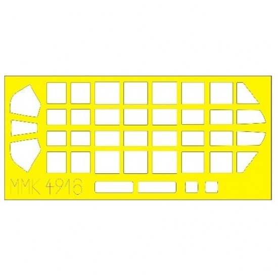 1/48 SAAB 17 Canopy Paint Masking for TARANGUS kits