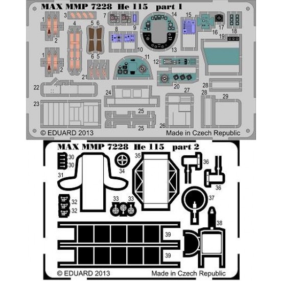 1/72 WWII Germany Heinkel He115 Interior Detail Set for Revell kit
