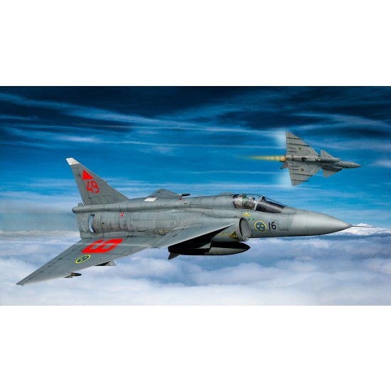 1/48 Swedish Air Force Fighter SAAB JA37 Viggen