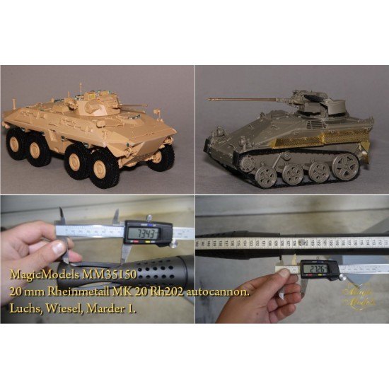 1/35 Luchs/Wiesel/Marder 20mm Rheinmetall MK 20 Rh202 Autocannon Since 1951