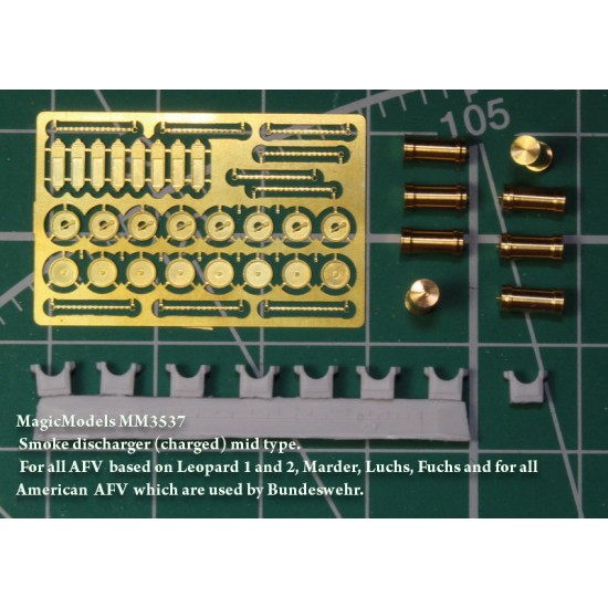 1/35 Leopard 1/2/Marder/Luchs/Fuchs Smoke Shell Launcher (charged) Mid-type (8pcs)