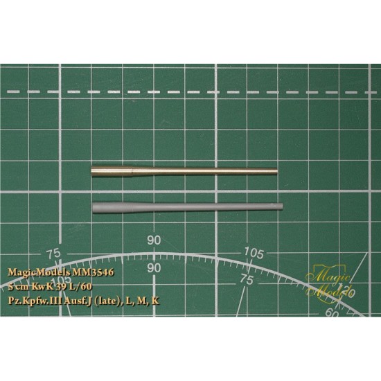 1/35 PzKpfw.III Ausf.J (late)/L/M/K 5cm KwK 39 L/60 Gun Barrel