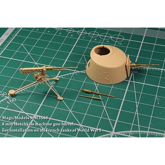 1/35 WWI French Tanks 8mm Hotchkiss M1914 Machine Gun Barrel 1941-30