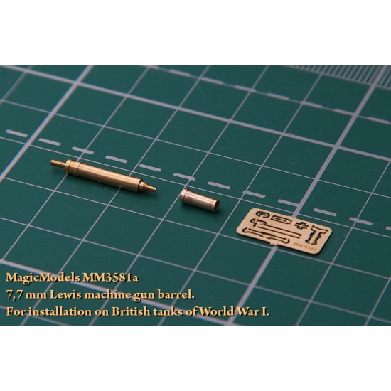 1/35 WWI British Tank 7.7mm Lewis Machine Gun Barrel