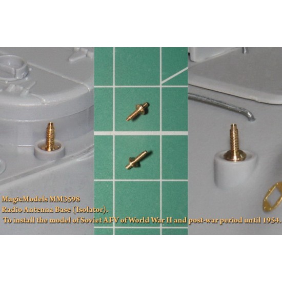 1/35 WWII/Postwar Soviet AFV Radio Antenna Base (Isolator) until 1954