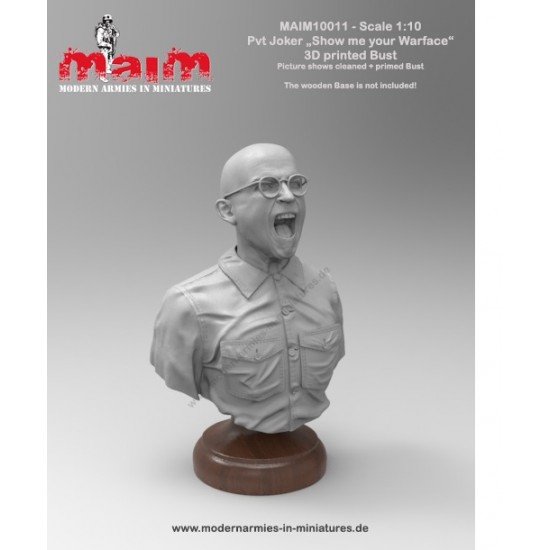 1/10 Pvt Joker Bust - "Show Me Your Warface"