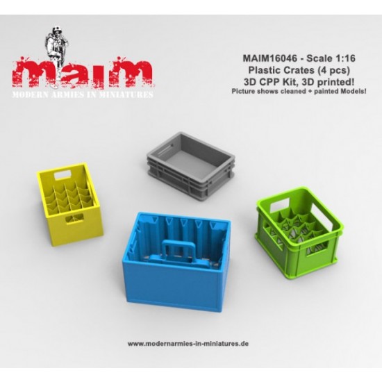 1/16 Plastic Crates (4pcs)