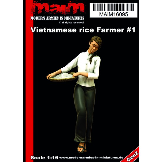 1/16 Vietnamese Woman with Rice Basket