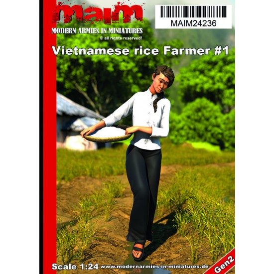 1/24 Vietnamese Woman with Rice Basket