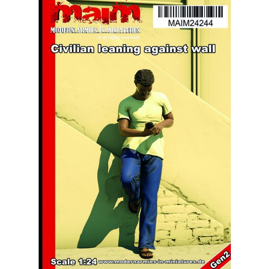 1/24 Civilian Leaning Against Wall