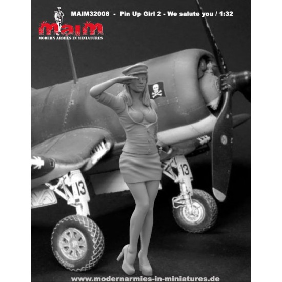 1/32 Pin-up Girl #2 - "We Salute You"