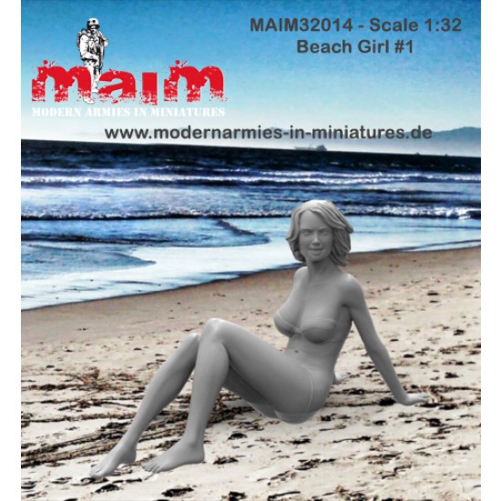 1/32 Beach Girl Vol.1 (1 figure,3D printed soft resin)