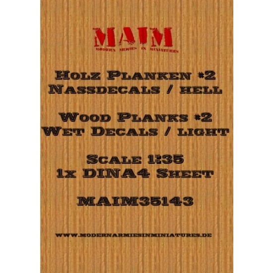 1/35 Wood Planks Decals No.2 - Light