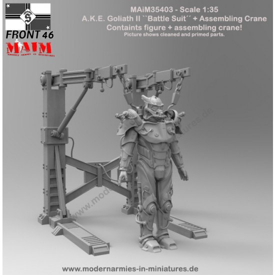 1/35 A.K.E. Goliath II "Battle Suit" + Assembling Crane [Front46]